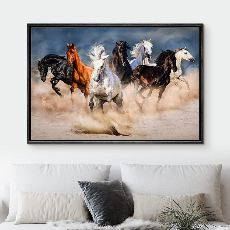 IDEA4WALL Canvas Print Wall Art Southwest Desert Texas Horse